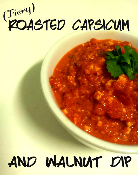 Roasted Capsicum and Walnut Dip