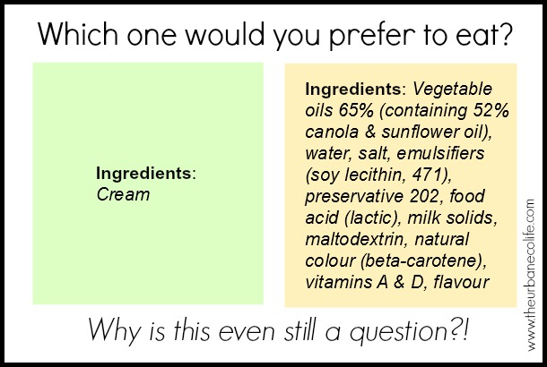 Which one would you prefer to eat? Butter or Margarine?