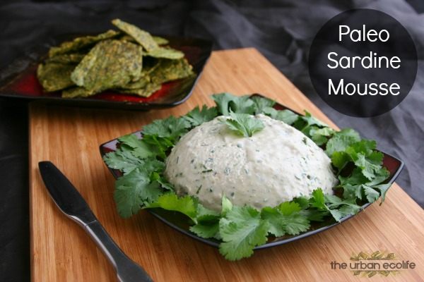 Paleo Sardine Mousse and Avocado, Kale Flax Crackers - The Urban Ecolife Paleo Sardine Mousse and Avocado, Kale Flax Crackers - The Urban Ecolife